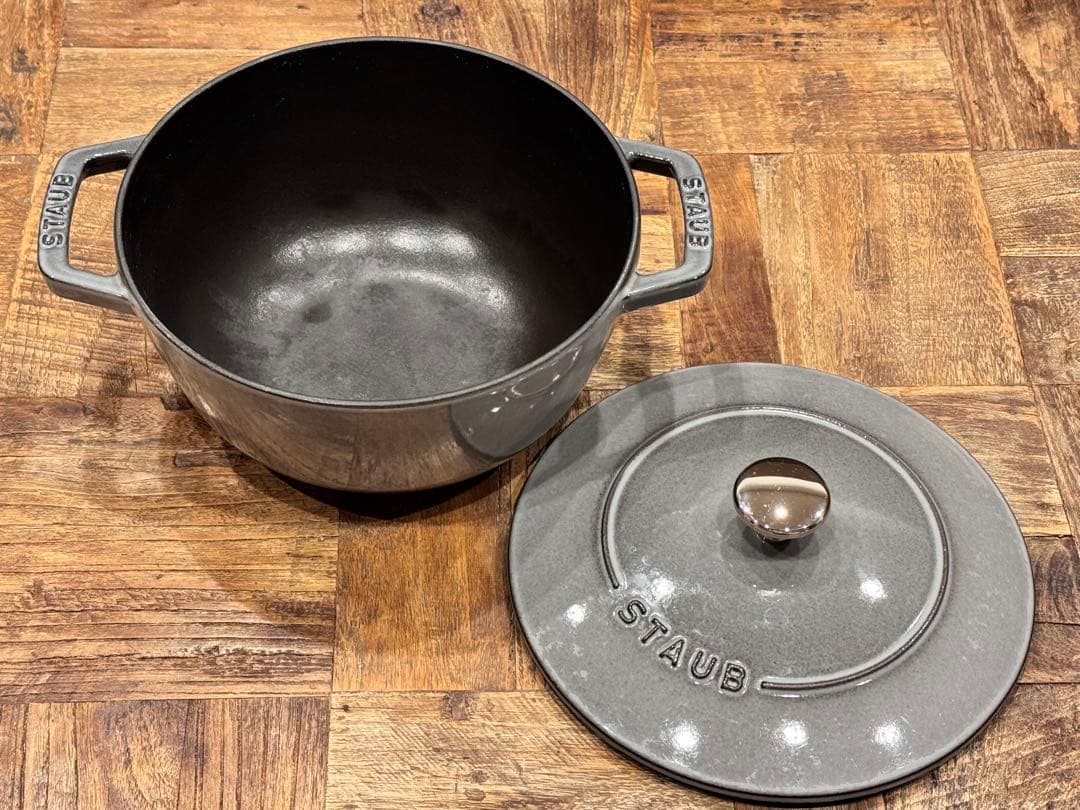 ストウブ 鋳物ホーロー鍋 Wa-NABE・フレンチオーブン 20 cmグレー