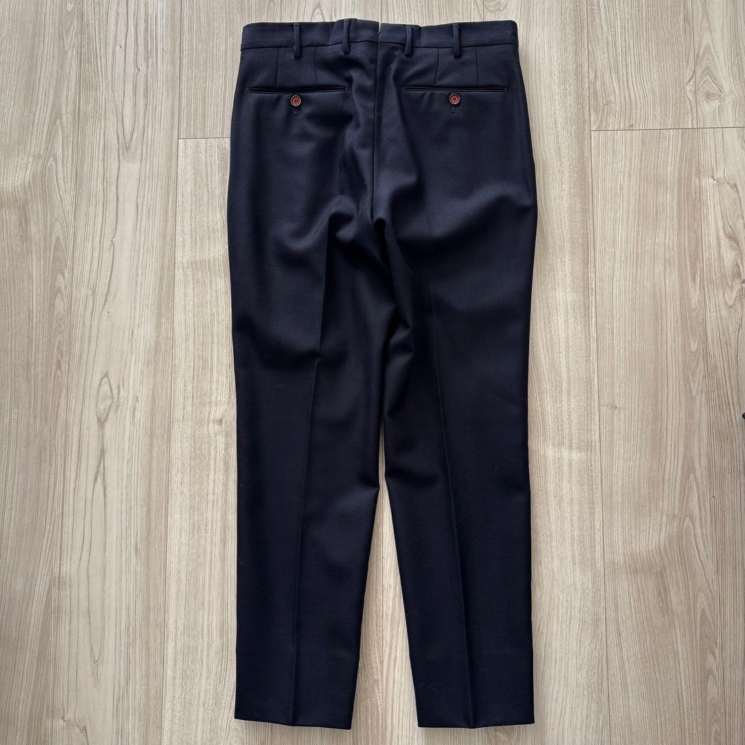 【美品】PT TORINO スラックス ネイビー 48 L ヘリンボーン 春秋冬
