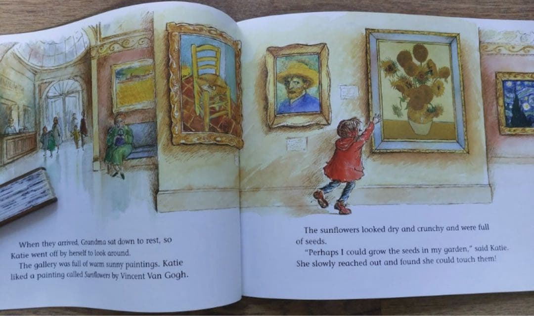 Katie and the Sunflower外 世界名画おすすめ英語絵本12冊