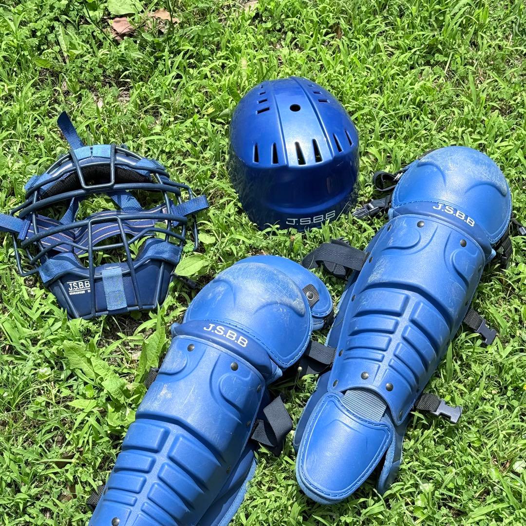 Rawlings ローリングス JSBB キャッチャー用３点セット　マスク　青