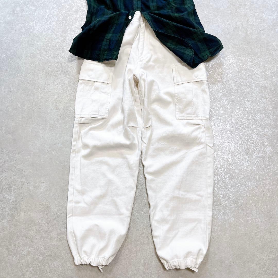 現行美品✨マディソンブルー カーゴパンツ ホワイト ゆったり 洗える 02