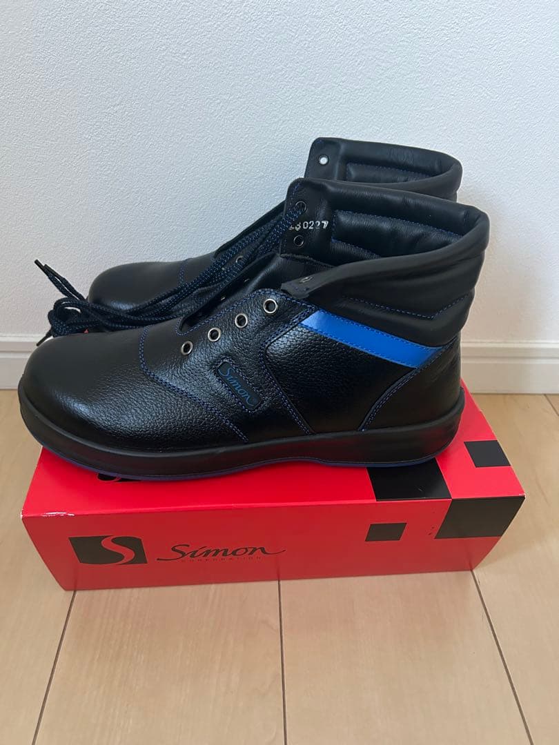 Simon SL22-BL 黒/ブルー 27.0 EEE 安全靴