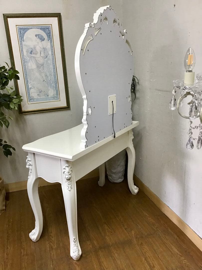 管281☆イタリア製☆アンティーク☆姫系☆ロココ調☆ドレッサー☆スツール付き