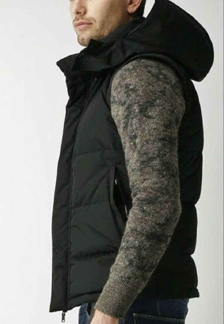 定価7万程　wjk ダウンベスト riri 白タグフード　2way 着脱可　高級