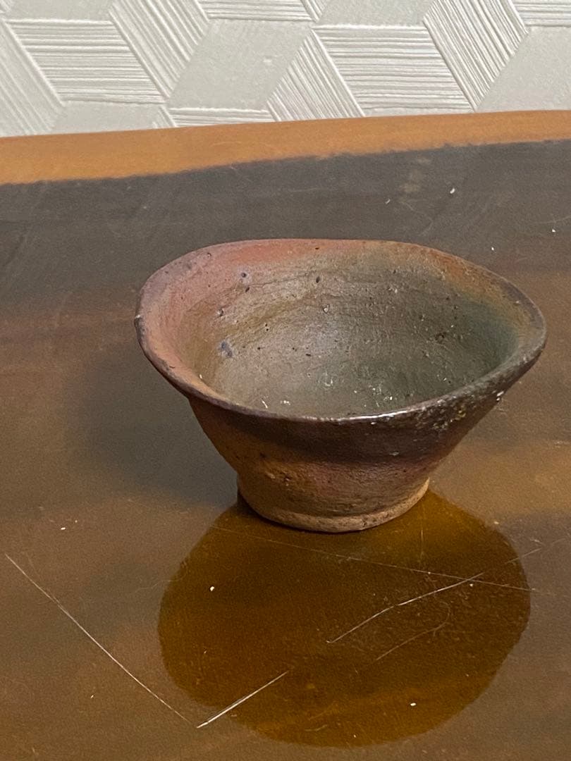 島 武己　ぐい呑　琉球焼　焼締　南蛮焼　島武巳　酒器　備前焼　國吉清尚