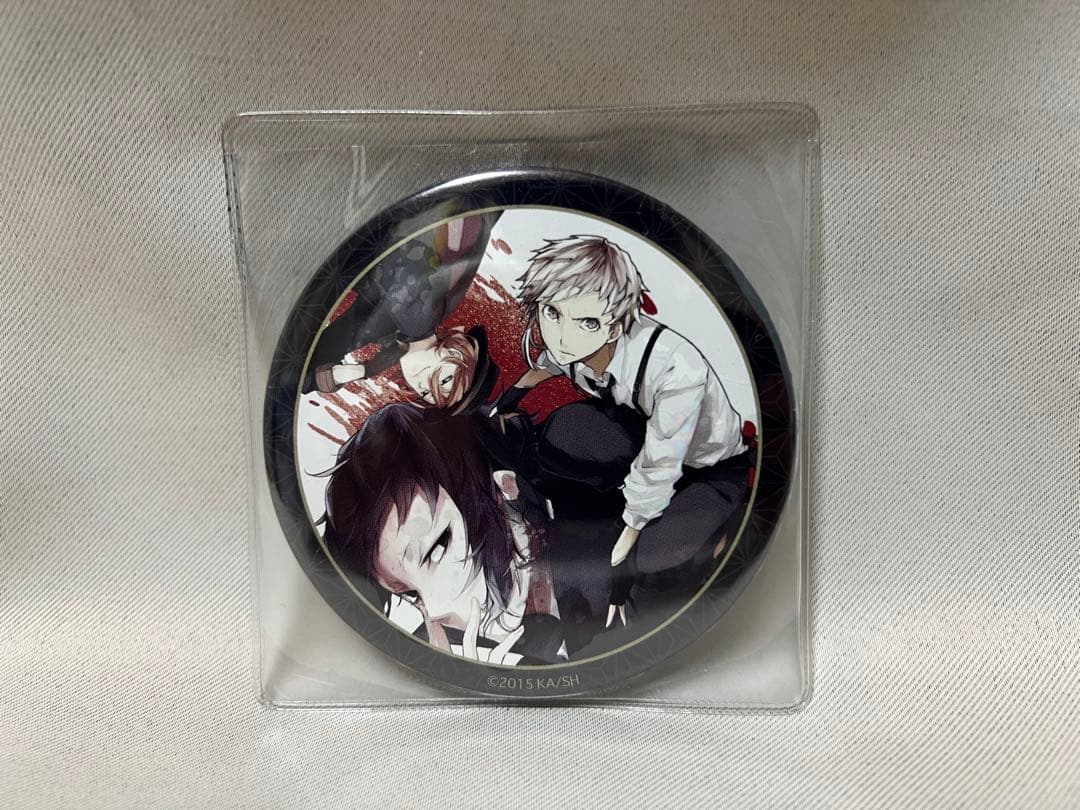 文豪ストレイドッグス 缶ミラー 中島 敦　芥川 龍之介　中原 中也　缶バッジ