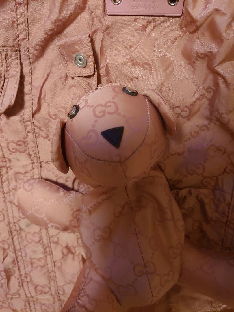 ピンク GGロゴ エコバッグ ぬいぐるみ付き