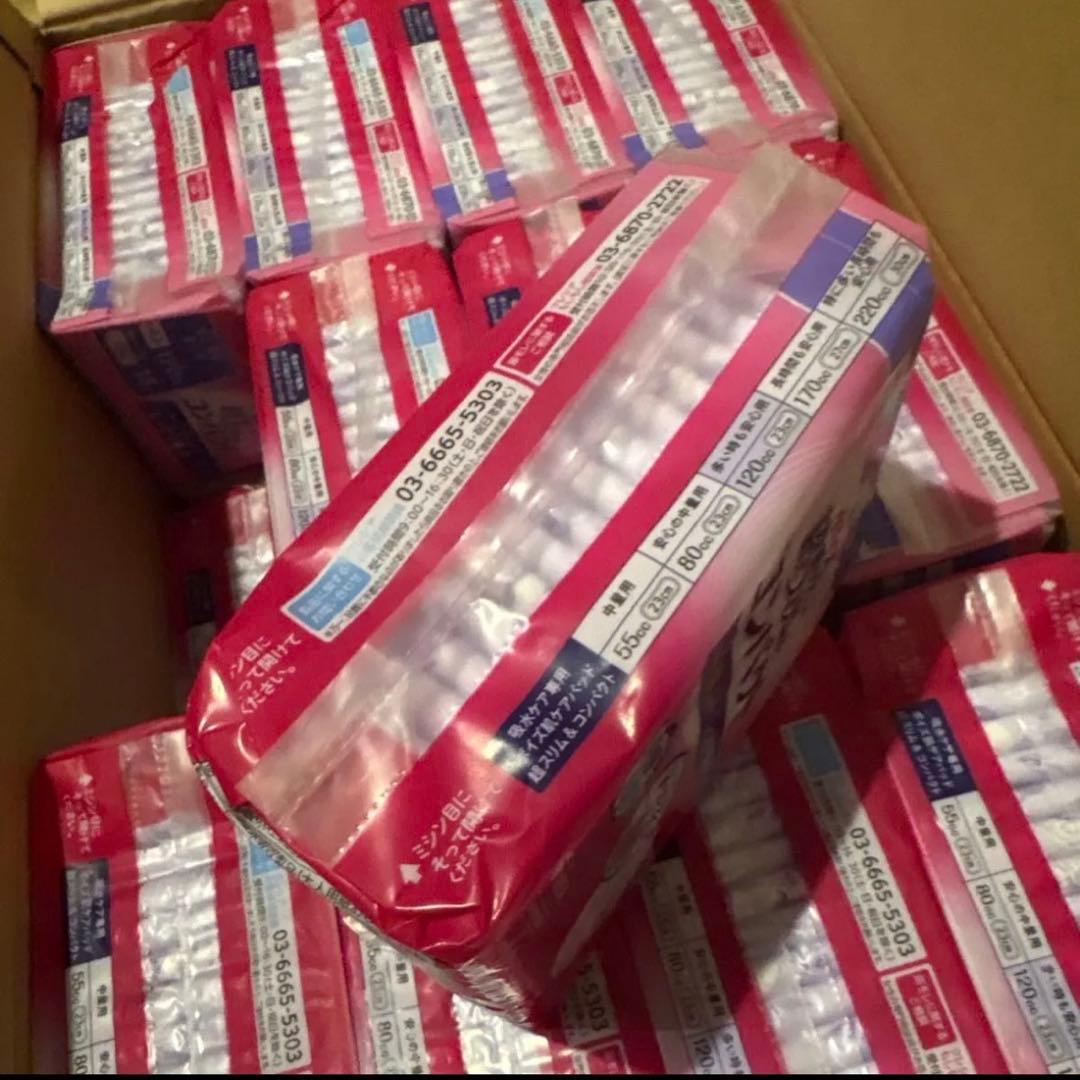 ポイズ肌ケアパッド 超スリム多い時も安心用(120cc) 18枚入×24個