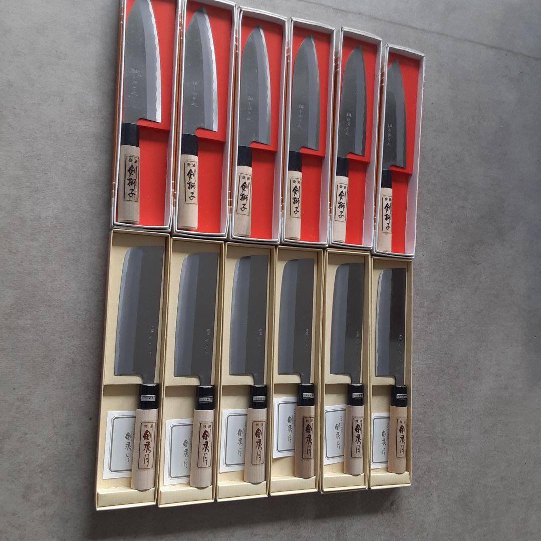 日本製三徳、菜切り包丁セット１２P