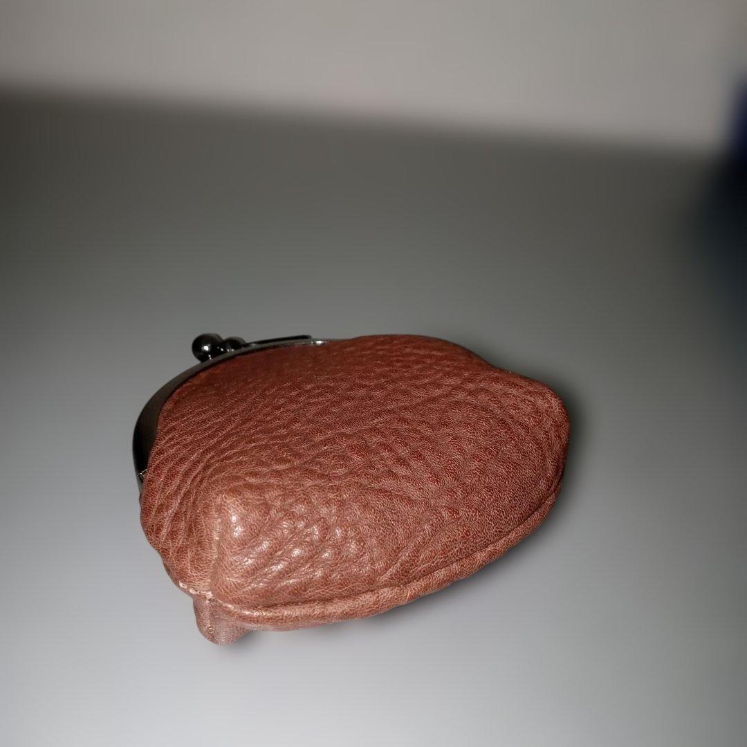 土屋鞄　トーンオイルヌメ　がま口　ミニがま口　小銭入れ　ケース　ブラウン