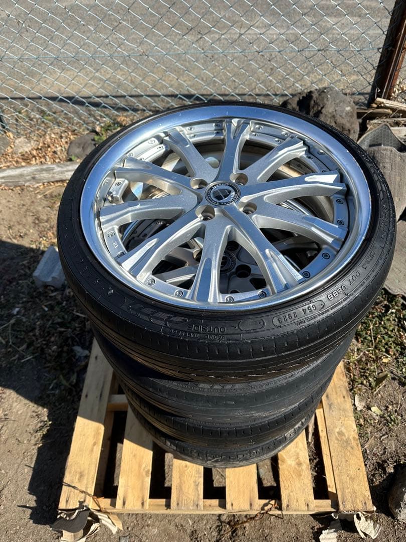 ワークシュバートsc4タイヤ付　17インチ　軽自動車 前後Kid車高調セット