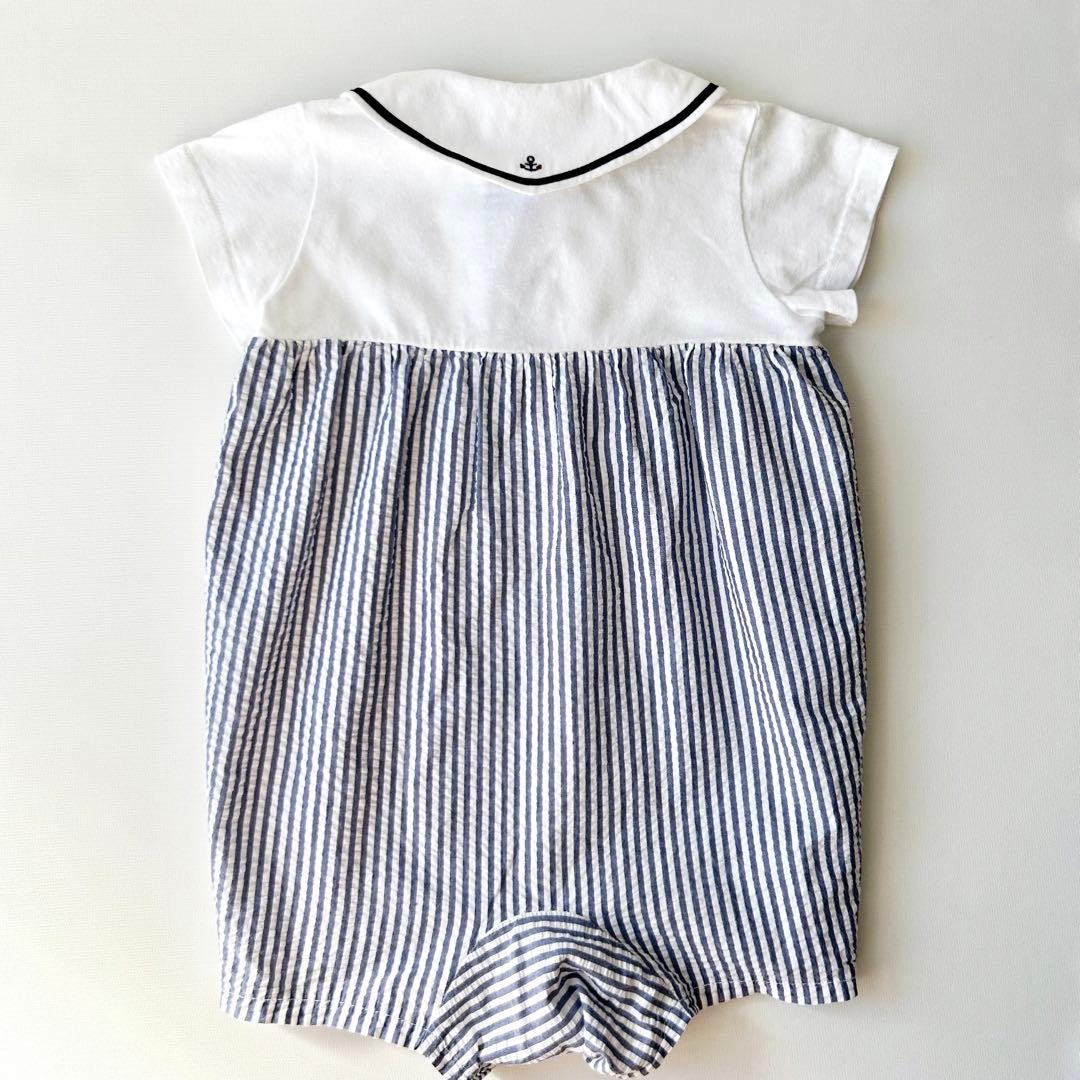 と*う様 【極美品】ファミリアfamiliar セーラ服 マリン　ロンパース　男
