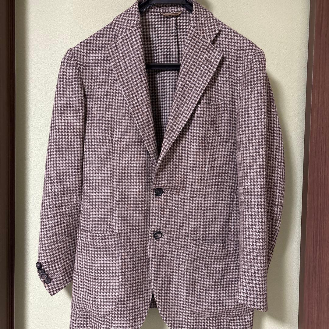 De Petrillo　テーラード　千鳥格子柄　48　NUVOLA