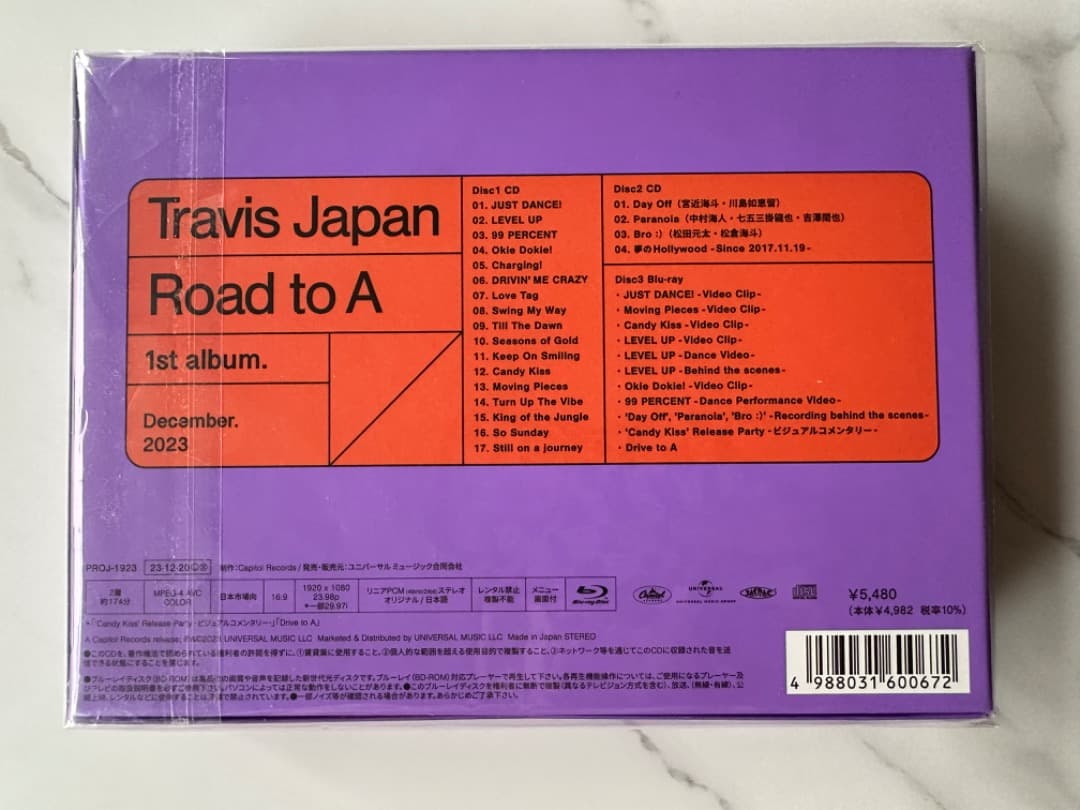FC限定盤 Travis Japan Road to A 1st アルバム