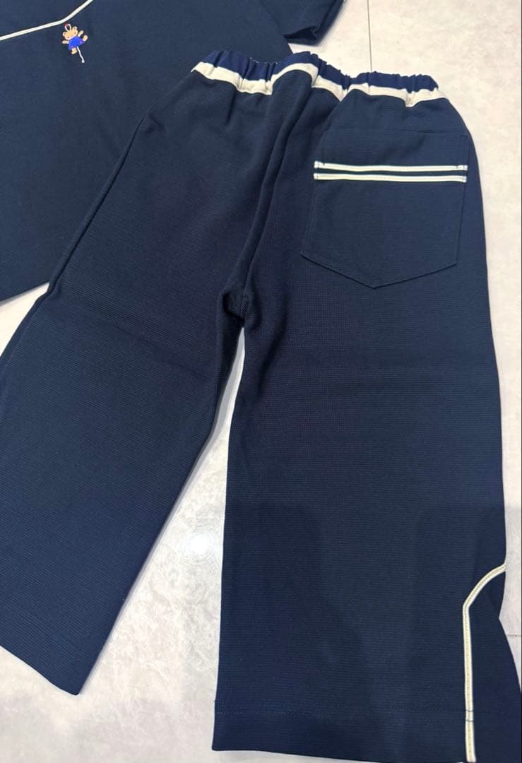 familiar◉美品上下2点セットトレーナー8分丈ワイド100入園セレモニー