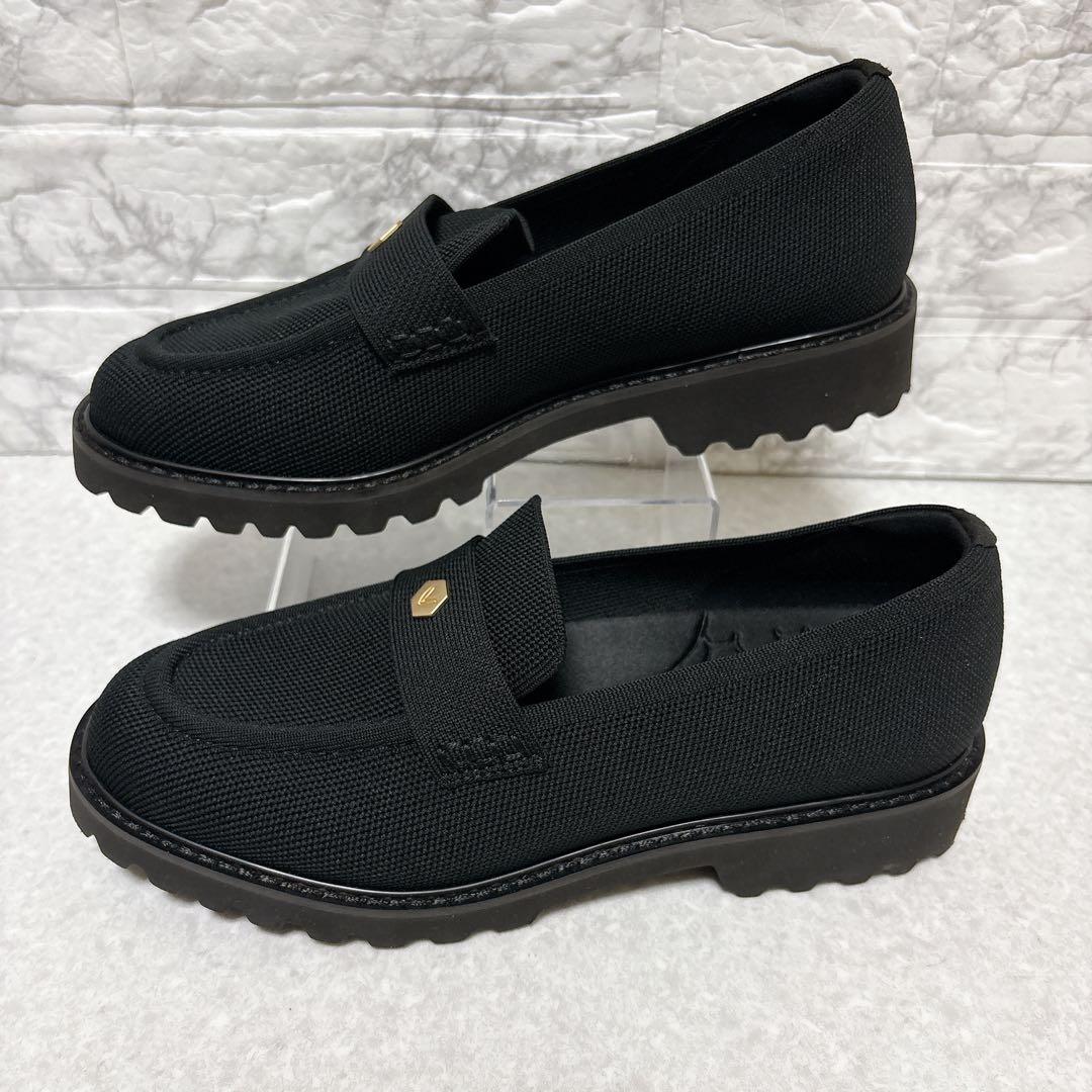 ⭐極美品・希少⭐VIVAIA アーモンドトゥ トラックソール ローファー25.5