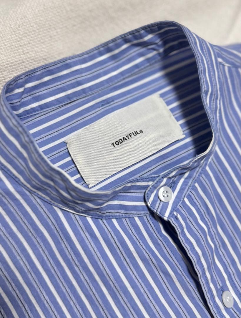 TODAYFUL トゥデイフル ストライプオーバーシャツ