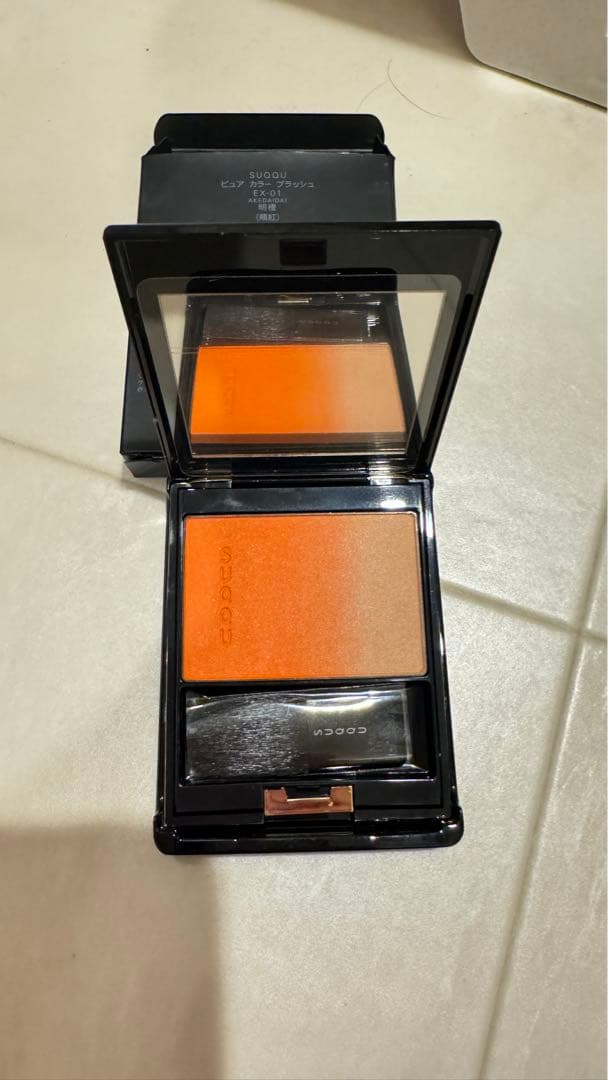 【新品】SUQQU ピュアカラーブラッシュ EX-01 AKEDAIDAI 明橙