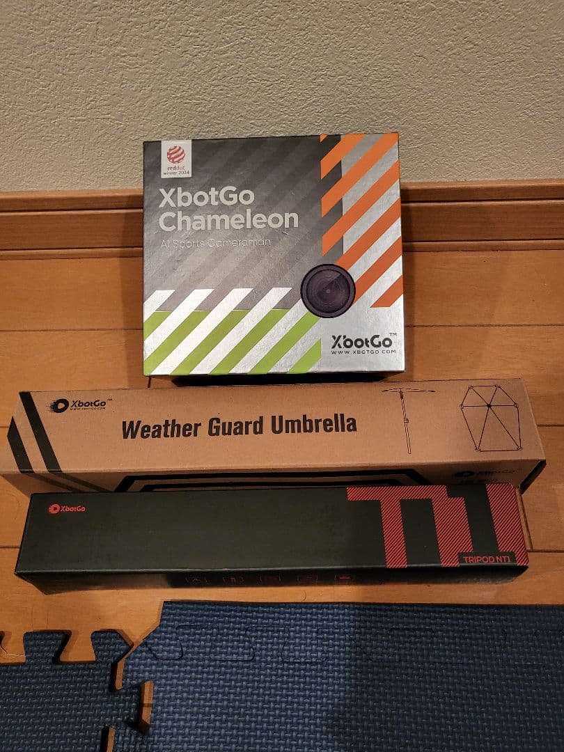 XbotGo Chameleon本体 ウェザーガードアンブレラ 3脚(1m)