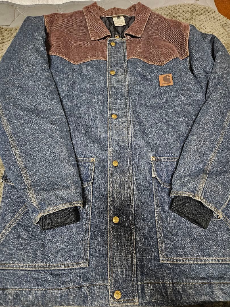 Carhartt　デニムカバーオールジャケット　メンズ　L