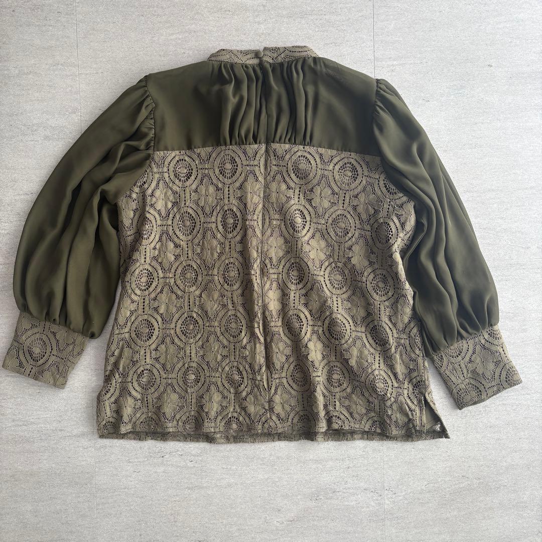 kana レースセットアップ オールインワン Mサイズ 上品カーキ