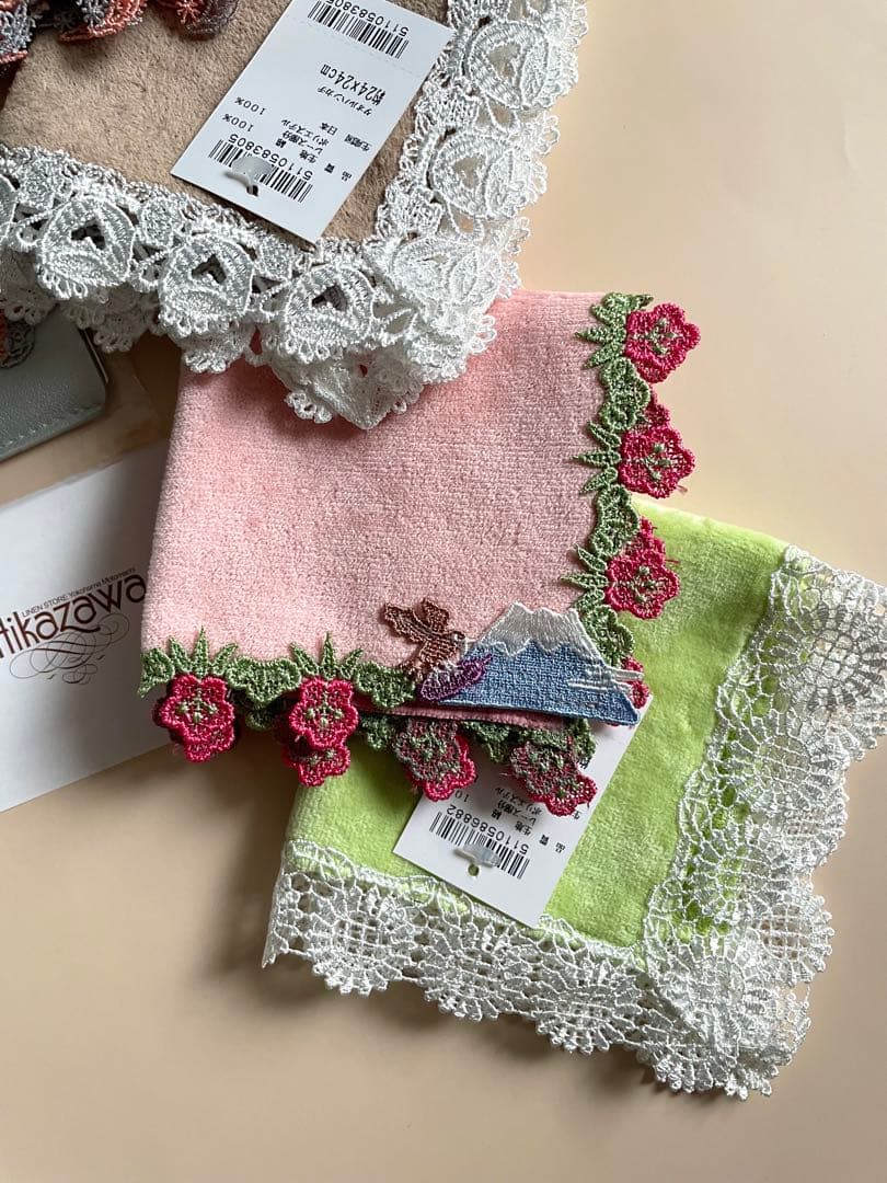 お得な新品5点おまとめset⭐️mikimoto別注&一富士二鷹三茄子　近沢レース