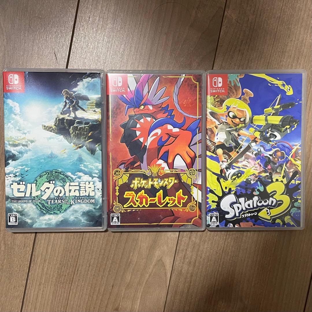 Switch ゼルダ ティアーズ スカーレット スプラトゥーン3 セット