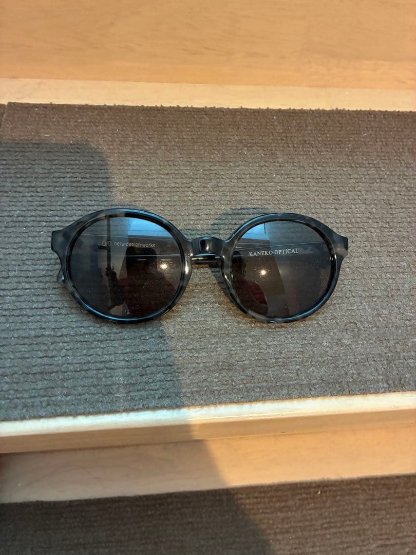 金子眼鏡 neru designworks オリジナルサングラス クリアブラウン