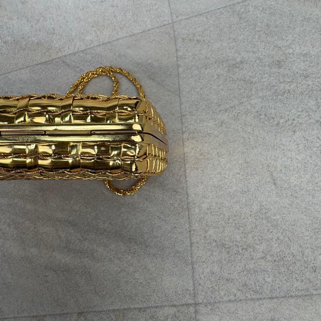 希少 RODO別注 WAKO ワコウ ゴールドメタリック パーティーバッグ