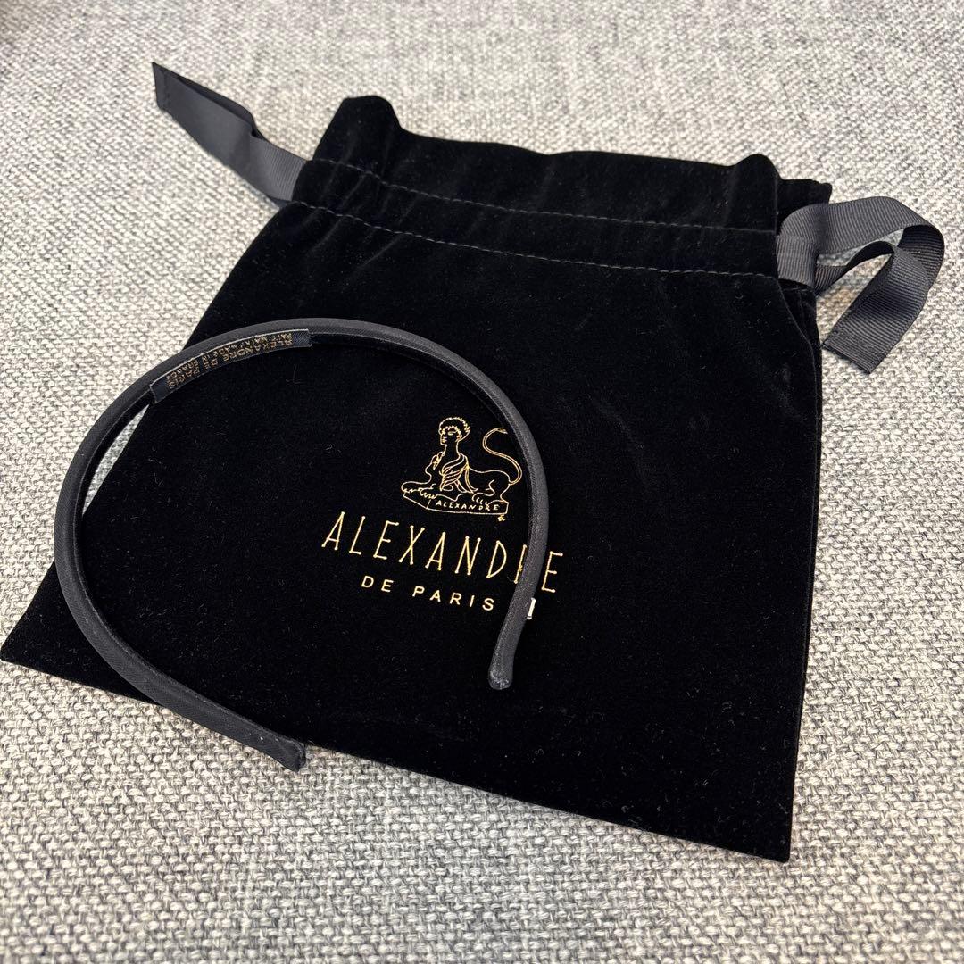 ALEXANDRE DE PARIS 0.6 ブラックカチューシャ