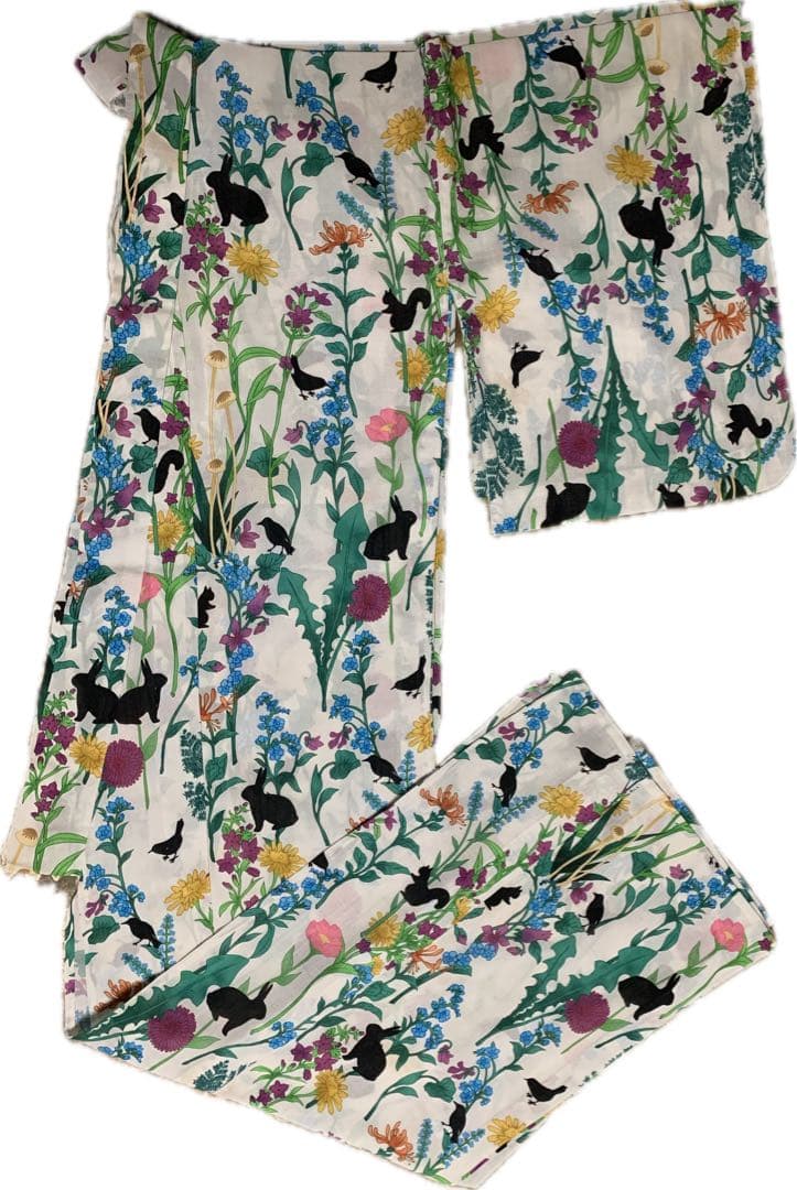 洗える浴衣　セオα セオアルファー　ボタニカル柄　きのこ　検索) 撫松庵　ふりふ