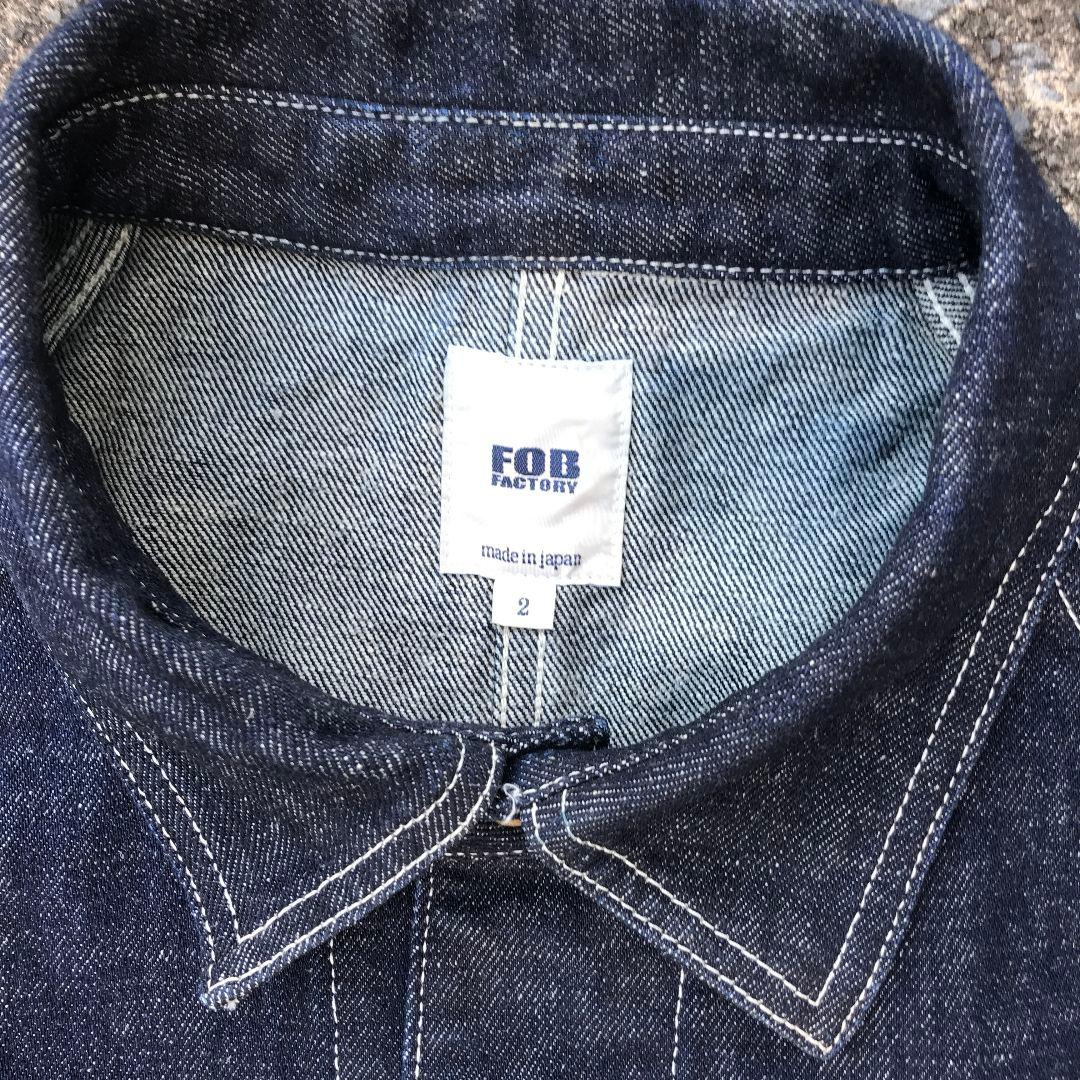 FOB ファクトリー ヘンプ デニム ラグラン スリーブ カバーオール