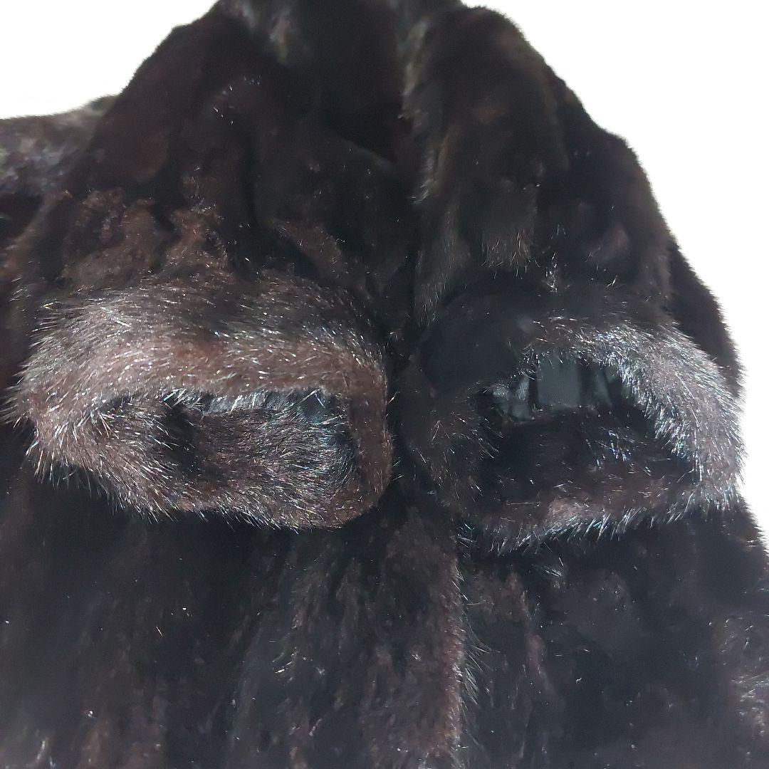 11号 リアルミンク MG Sable FUR 毛皮コート ロング丈 日本製