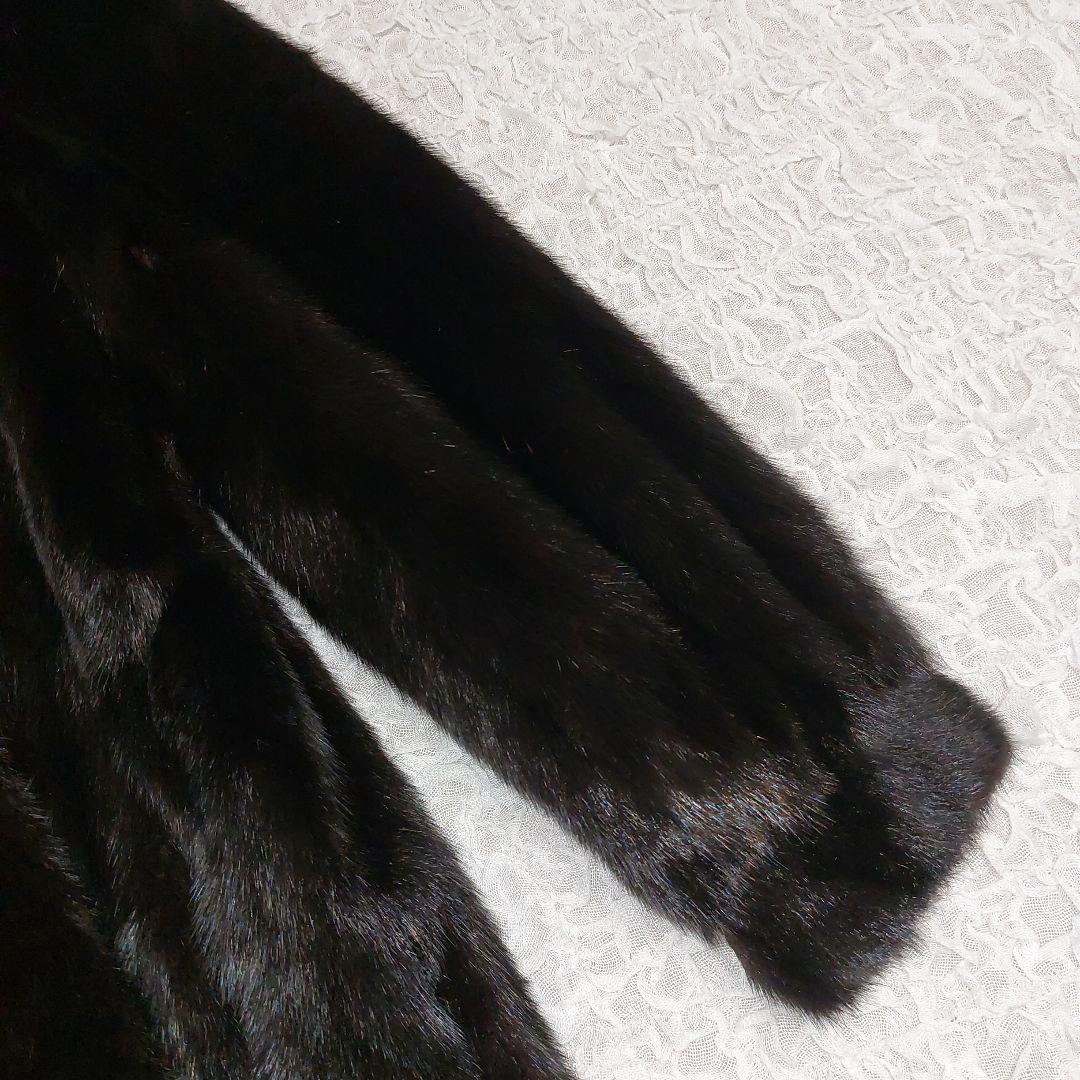 11号 リアルミンク MG Sable FUR 毛皮コート ロング丈 日本製