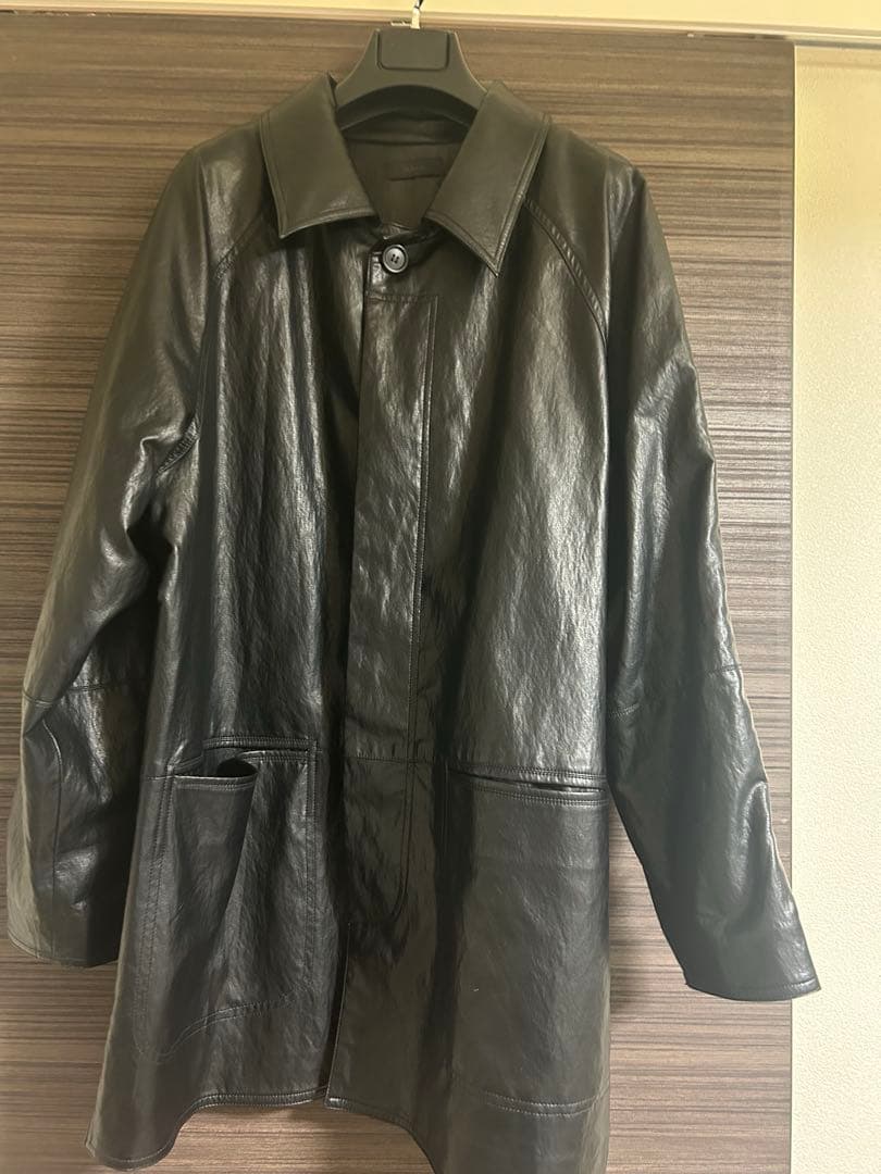ok.soon faux leather half coat フリー試着のみ