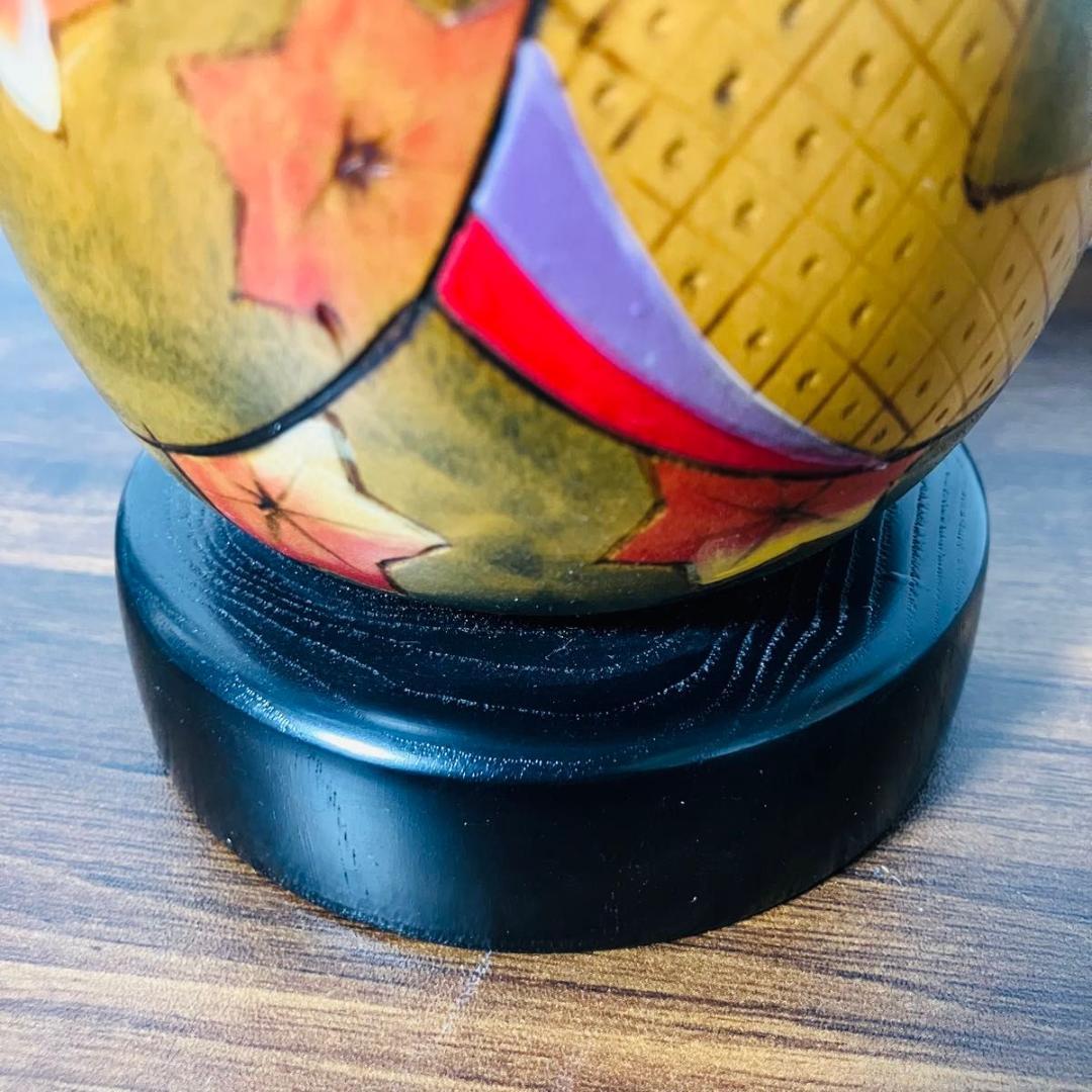 【希少】創作こけし 錦秋 宮下はじめ作 内閣総理大臣賞受賞作家作品 伝統工芸