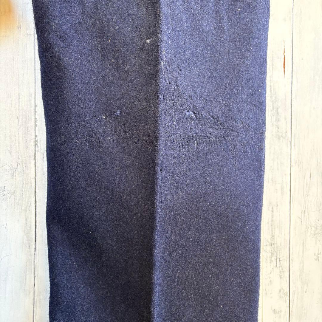 30s ヴィンテージ フランス軍 ウールパンツ メタルボタン ミリタリーパンツ