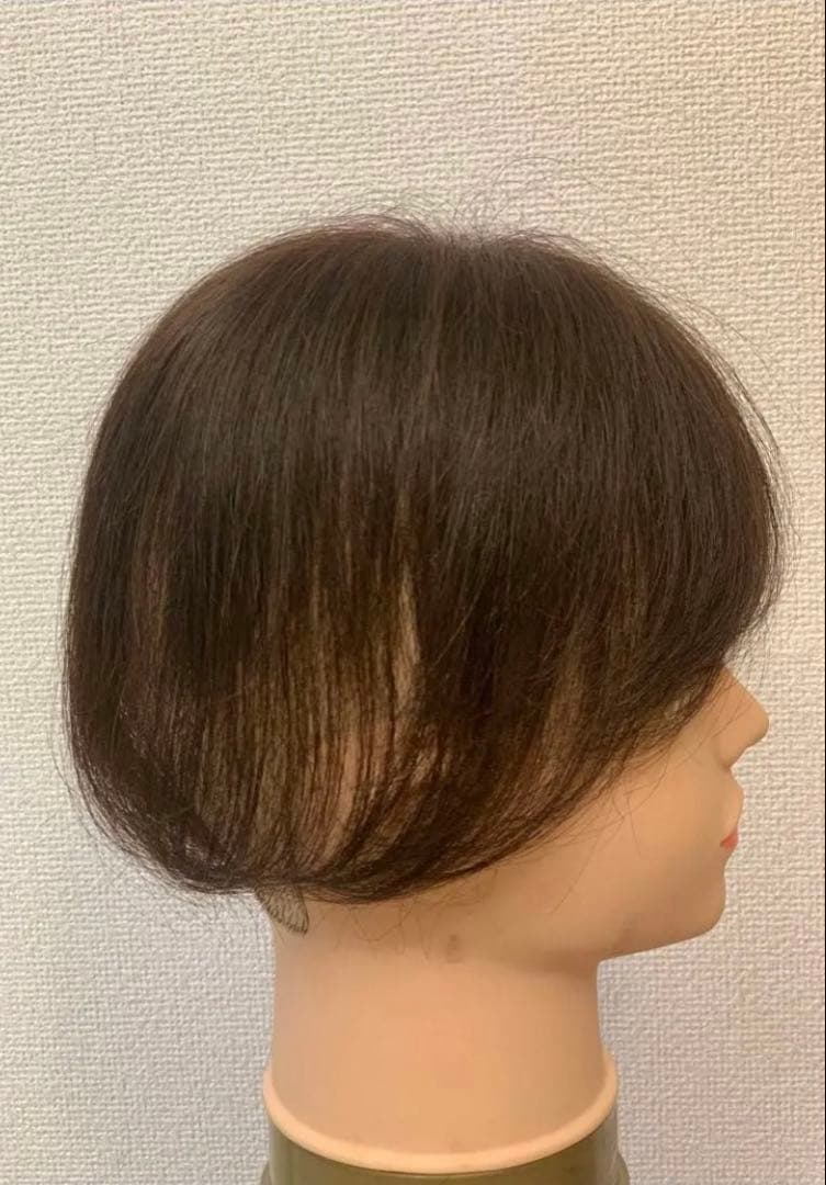 部分ウィッグ　分け目ウィッグ 前髪あり　人毛レミウィッグ