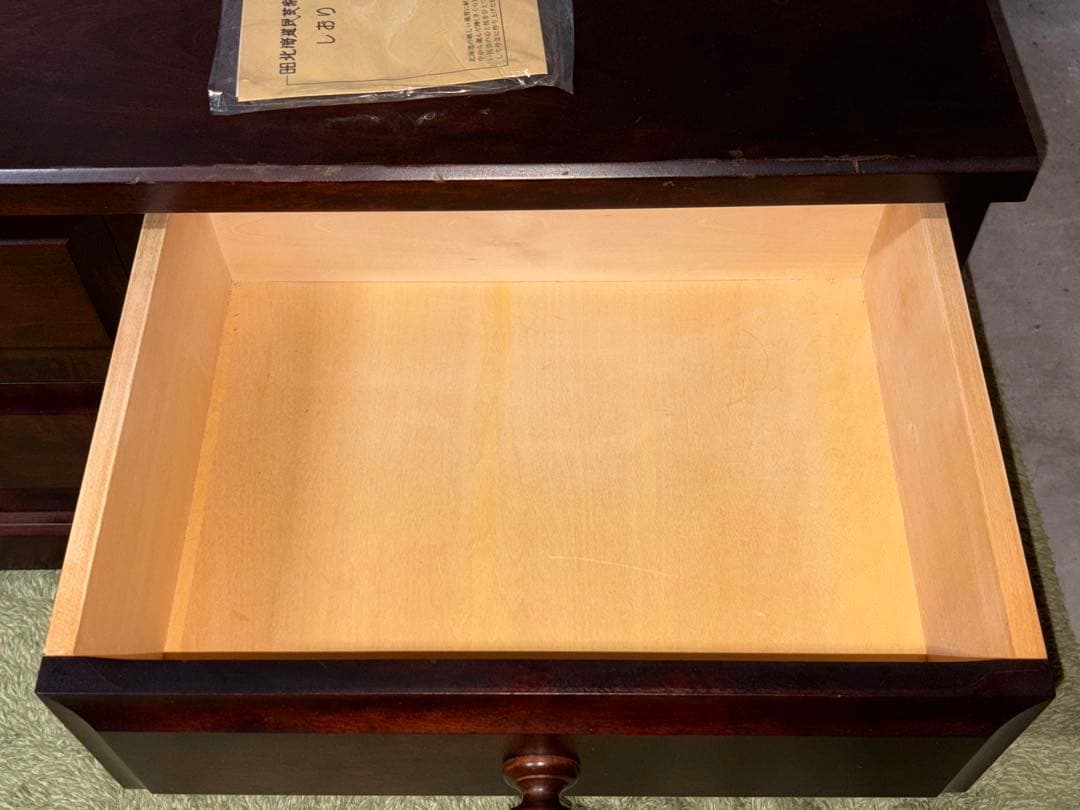 ☆ バレエダンサー　北海道民芸 ローチェスト 幅129.5cm　整理 収納