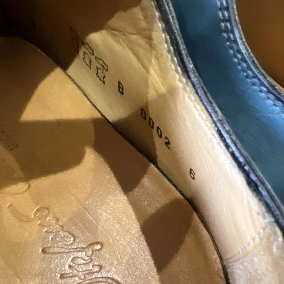 最終値下げ‼️値下げ不可‼️932 ネイビー レザー ドレスシューズ