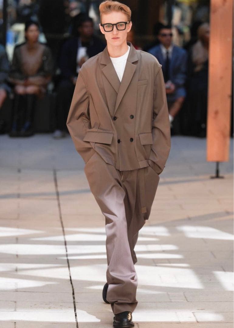 Sacai Doeskin Pants 25-03633M TAUPEサイズ1