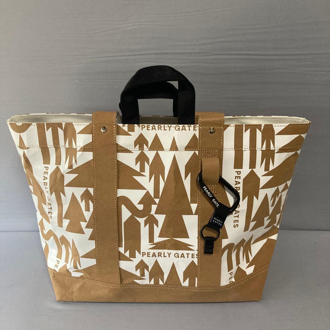 【新品未使用】【PEARLY GATES 】【大型自立】ツリー柄ペーパーバッグ