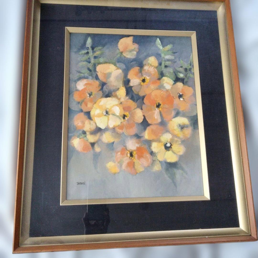 東郷たまみ（と思われます）　絵画「篝」（かがり）