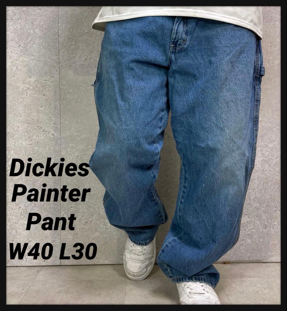 ３枚ディッキーズ　ペインターパンツ　ブルーデニム　ジーンズ　W40 L30