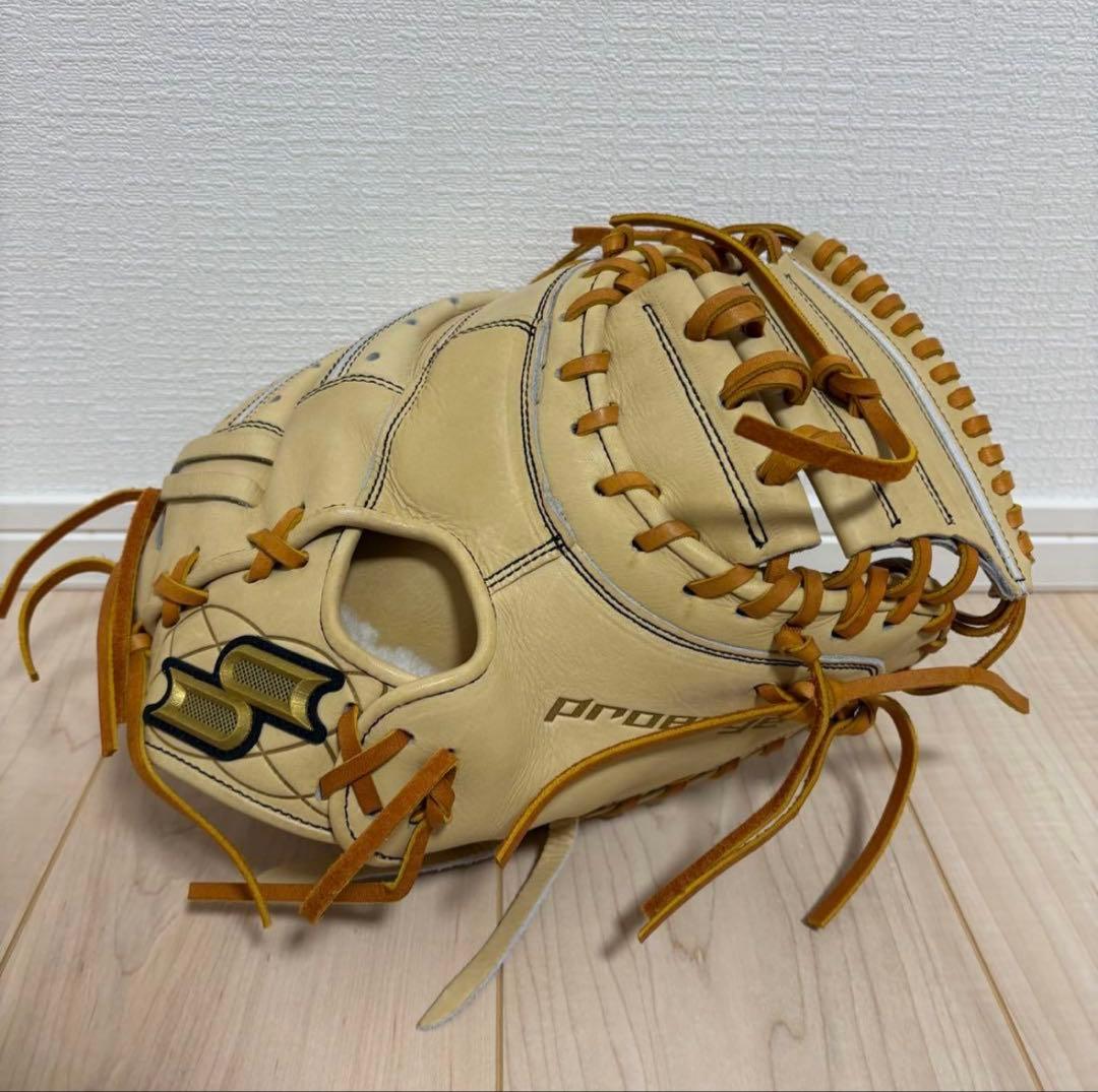 【新品未使用】 キャッチャーミット 硬式 SSK 栄 捕手用 キャメル×タン