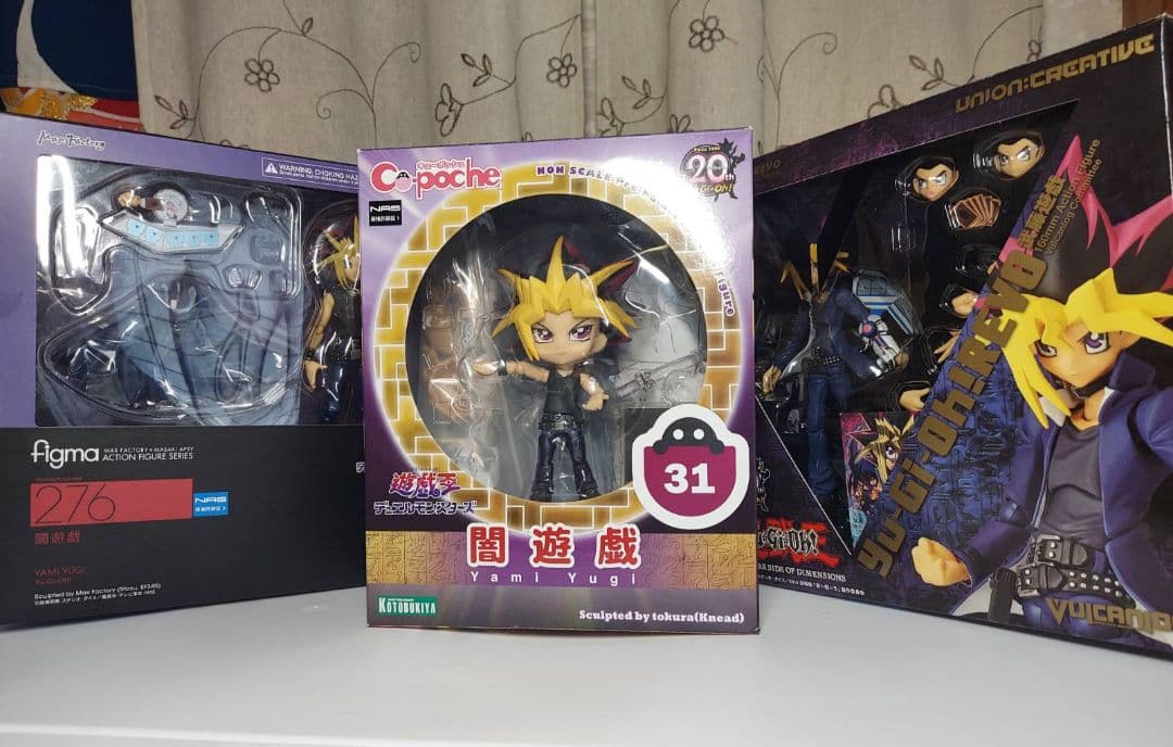 Figma 闇遊戯 キューポッシュ 闇遊戯 ヴァルカン-ログ 武藤遊戯フィギュア