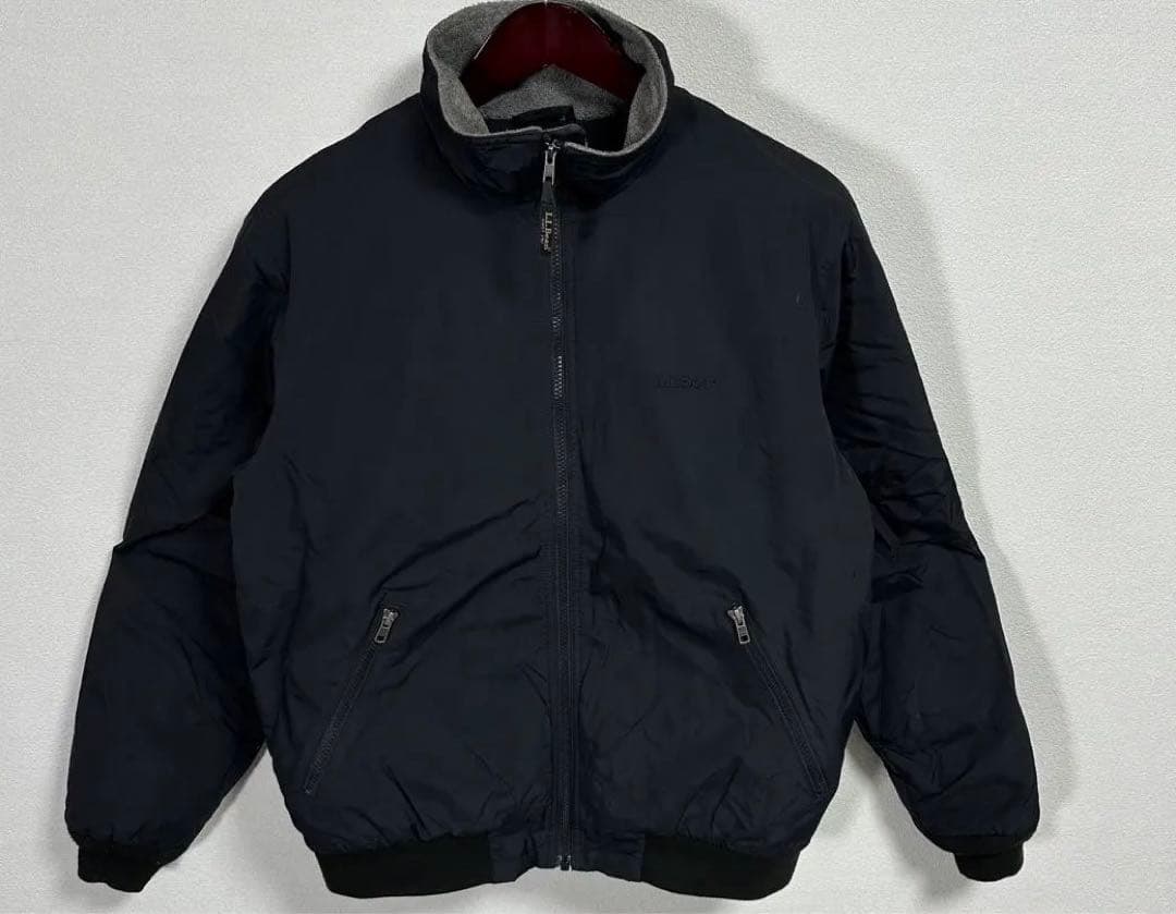 美品 LLBean エルエルビーン ウォームアップジャケット 黒