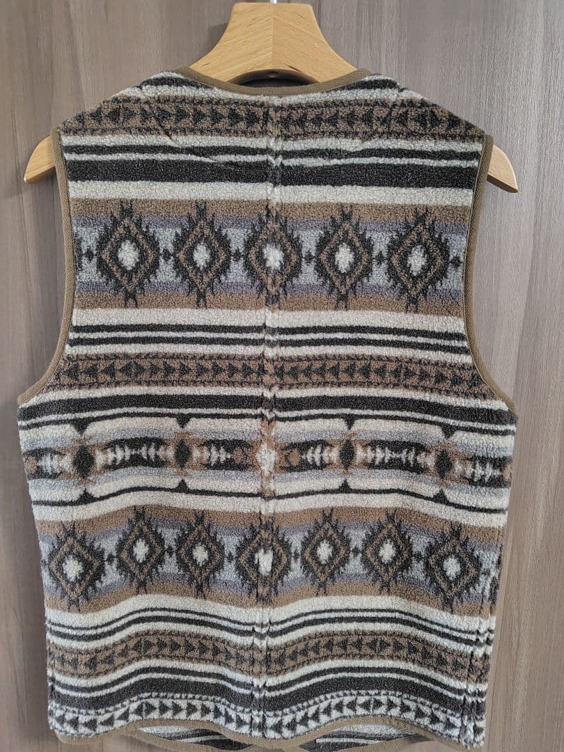 セ*ン様 美品*RRL*ジャカード パイル フリース ベスト *　S　ダブルアー