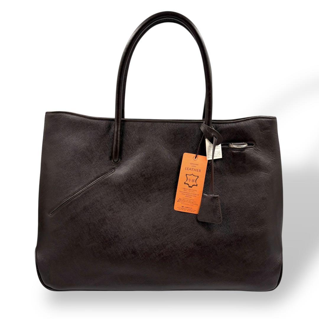 【未使用】 PID PAP103 ビジネスバッグ 2way レザー チョコ A4