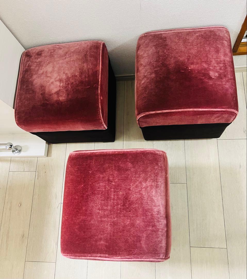 専用品 アンティーク ベロア スツール 椅子 喫茶店 モダン レトロ